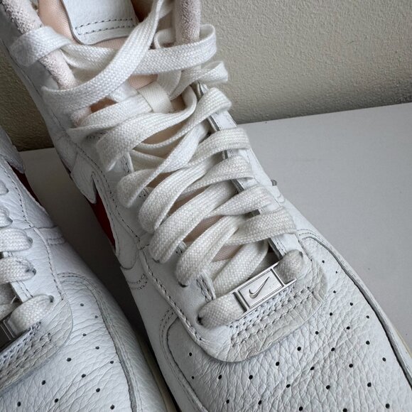 Nike Air Force 1 Mid '07 White University Red Sneakers Size 10 - Picture 5 of 13